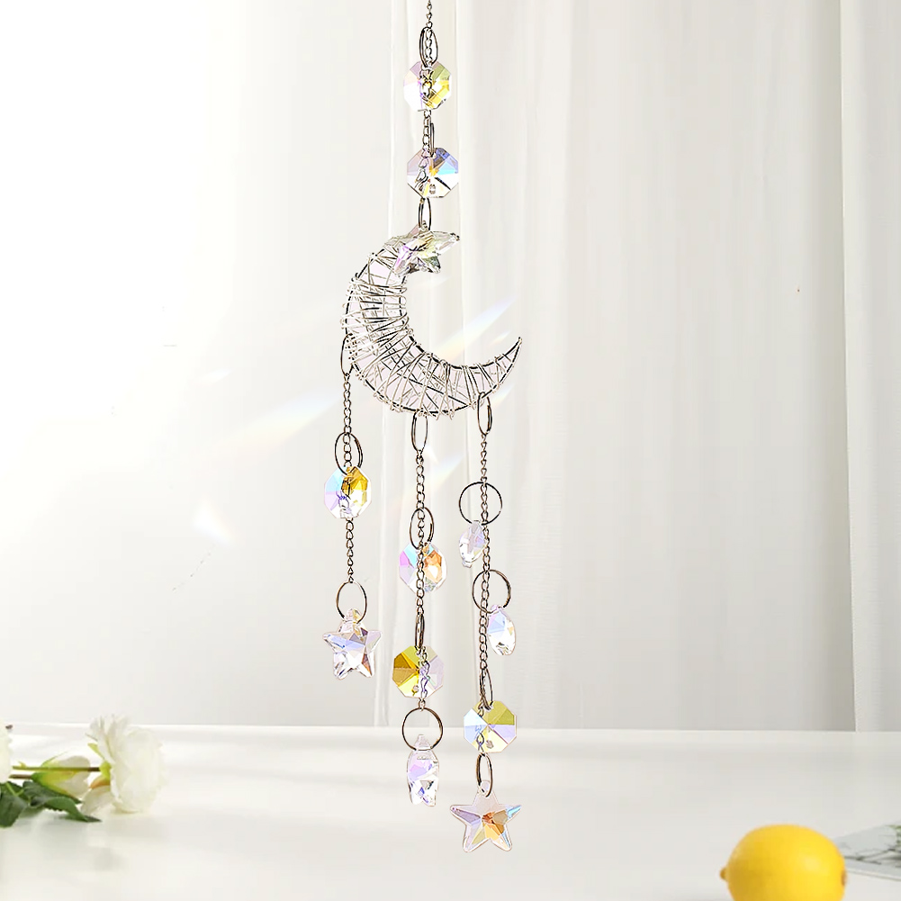 Moon Hanging Crystals Suncatch - đánh giá và giá Crystal Sun Catcher