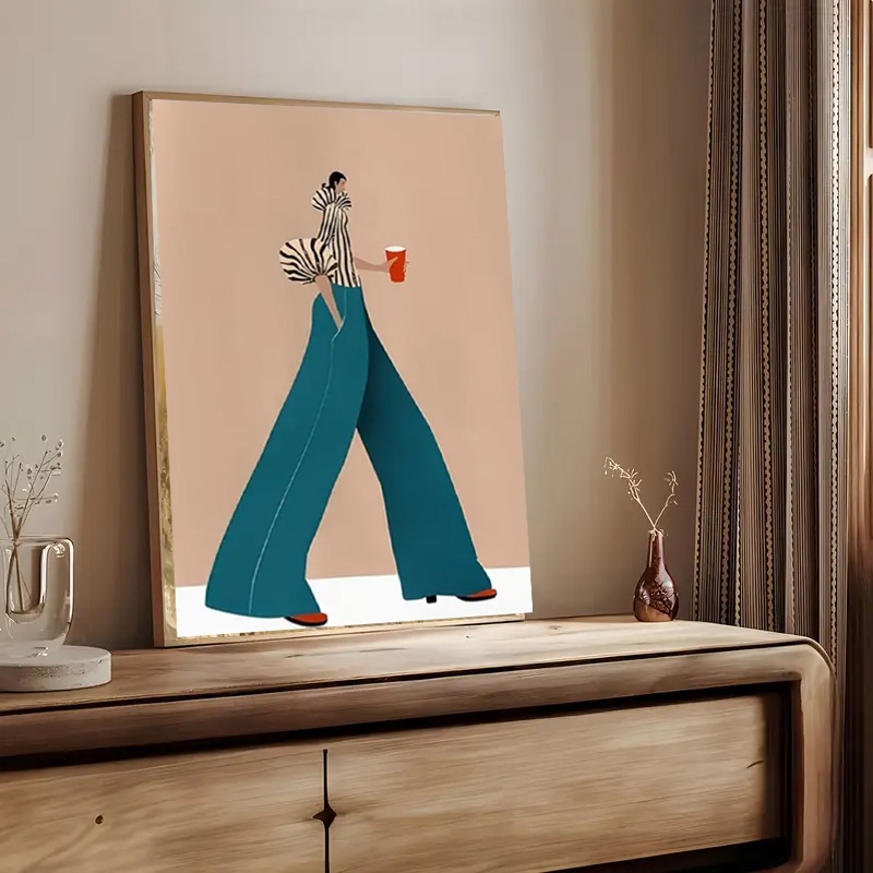 Fashionable Blue Pants Woman P - đánh giá và giá Home Decor Zen
