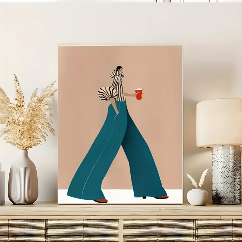 Fashionable Blue Pants Woman P - đánh giá và giá Home Decor Zen