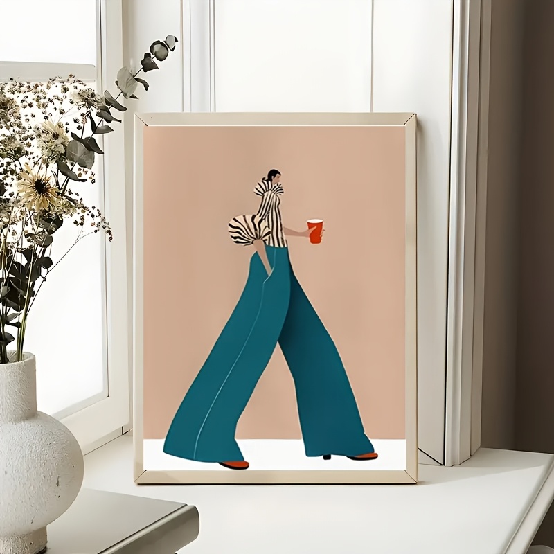 Fashionable Blue Pants Woman P - đánh giá và giá Home Decor Zen